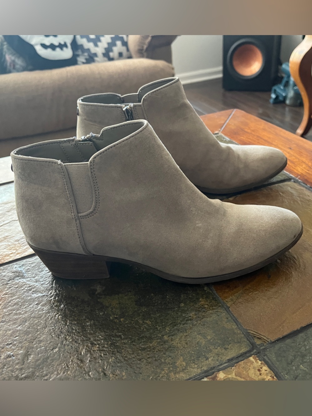 Circus by Sam Edelman Taupe Suede Ankle Booties